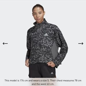 Adidas fast primeblue 1/2 zip jacket